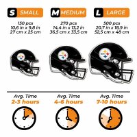 NFL -Pittsburgh Steelers - Helmet - Wooden Puzzle