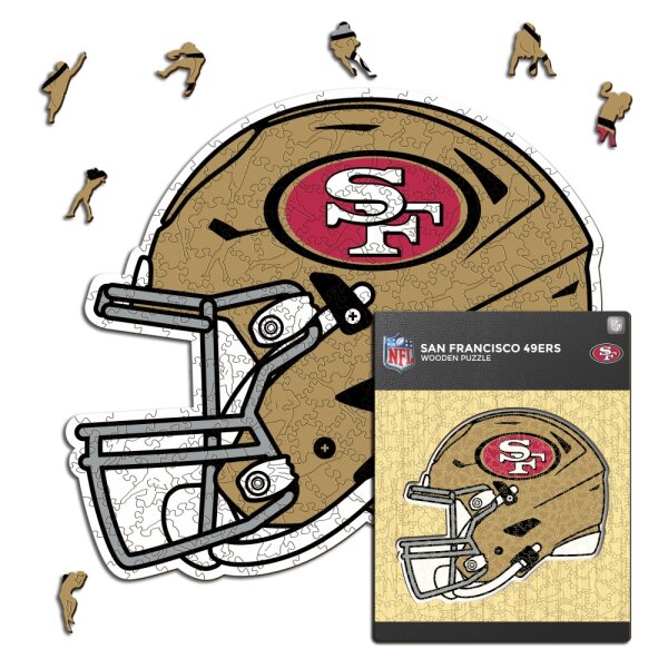 NFL -San Francisco 49ers - Casco - Puzzle in Legno