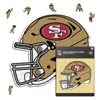 NFL -San Francisco 49ers - Helm - Holz Puzzle