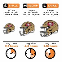 NFL -San Francisco 49ers - Helmet - Wooden Puzzle