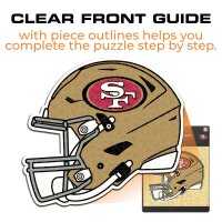 NFL -San Francisco 49ers - Casco - Puzzle in Legno