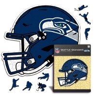 NFL -Seattle Seahawks - Helm - Holz Puzzle