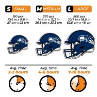 NFL -Seattle Seahawks - Helmet - Wooden Puzzle