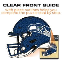 NFL -Seattle Seahawks - Casque - Puzzle en bois