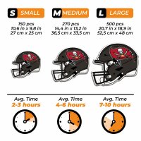 NFL - Tampa Bay Buccaneers - Helm - Holz Puzzle