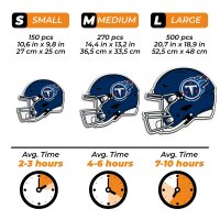 NFL - Tennessee Titans - Helm - Holz Puzzle