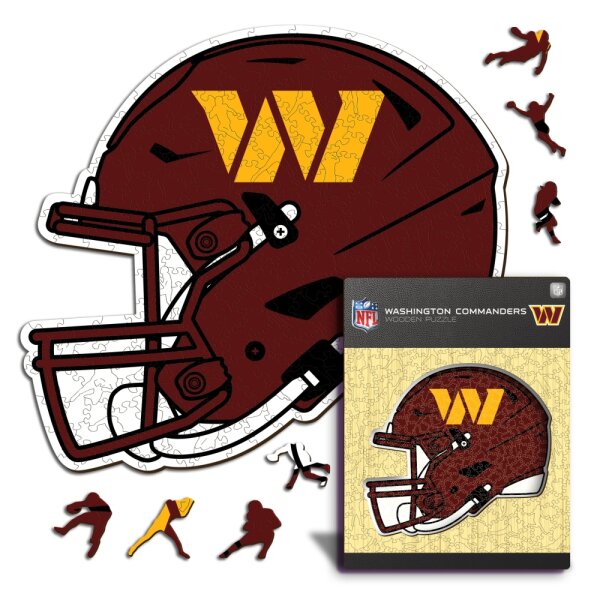 NFL - Washington Commanders - Casque - Puzzle en bois