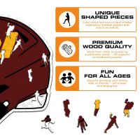 NFL - Washington Commanders - Casque - Puzzle en bois