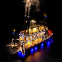 BB LED Beleuchtungs-Set f&uuml;r LEGO&reg; 21356 Flussraddampfer inkl. Fernbedienung