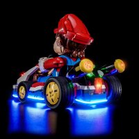 BB LED Lighting Set for LEGO&reg; 72037 Mario Kart - Mario & Standard Kart incl. remote control
