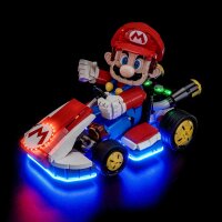 BB LED Lighting Set for LEGO&reg; 72037 Mario Kart - Mario & Standard Kart incl. remote control