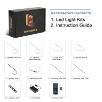 BB LED Beleuchtungs-Set f&uuml;r LEGO&reg; 43257 Disney Angel inkl. Fernbedienung