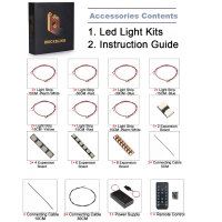 BB LED Beleuchtungs-Set f&uuml;r LEGO&reg; 10360 Spaceshuttle Transport Jumbo inkl. Fernbedienung