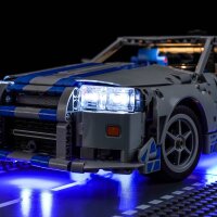 BB Kit d&eacute;clairage LED pour LEGO&reg; 42210 2 Fast 2 Furious Nissan Skyline GT-R R34 Racer avec t&eacute;l&eacute;commande