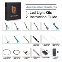 BB Kit d&eacute;clairage LED pour LEGO&reg; 10351 Sherlock Holmes - Serre-livres avec t&eacute;l&eacute;commande