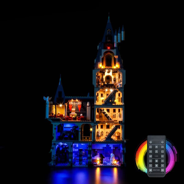 BB LED Lighting Set for LEGO&reg; 76454 Harry Potter - Howards Castle - The Main Tower incl. Remote Control