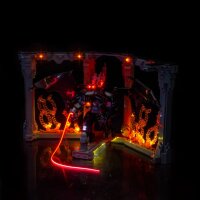 BB LED Beleuchtungs-Set f&uuml;r LEGO&reg; 10367 Der Herr der Ringe - Balrog B&uuml;cherst&uuml;tze inkl. Fernbedienung