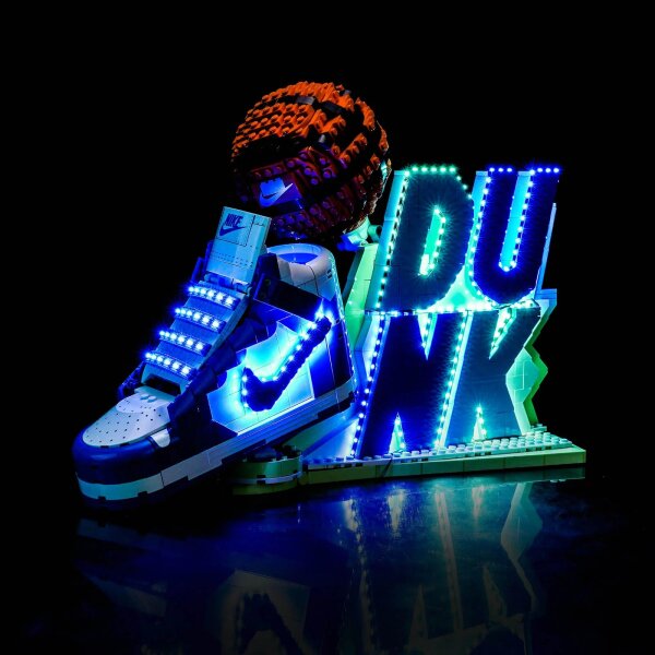 BB Kit d&eacute;clairage LED pour LEGO&reg; 43008 Nike Dunk x avec t&eacute;l&eacute;commande