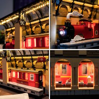 BB LED Beleuchtungs-Set f&uuml;r LEGO&reg; 76450 Harry Potter - Buchst&uuml;tze Hogwarts Express inkl. Fernbedienung