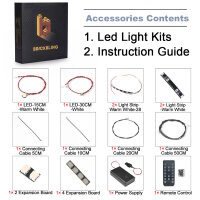 BB LED Beleuchtungs-Set f&uuml;r LEGO&reg; 76450 Harry Potter - Buchst&uuml;tze Hogwarts Express inkl. Fernbedienung