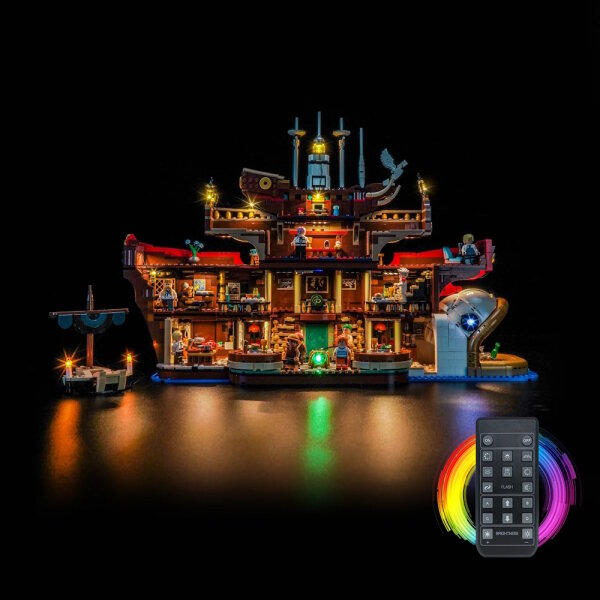BB Kit d&eacute;clairage LED pour LEGO&reg; 75640 One Piece - Baratii&eacute;, le restaurant flottant, avec t&eacute;l&eacute;commande