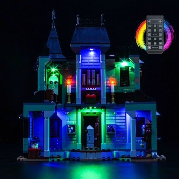 BB Kit d&eacute;clairage LED pour la maison hant&eacute;e LEGO&reg; 31167 avec t&eacute;l&eacute;commande