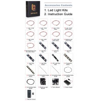 BB LED Beleuchtungs-Set f&uuml;r LEGO&reg; 76300 Batman - Arkham Asylum inkl. Fernbedienung