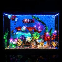 BB LED Beleuchtungs-Set f&uuml;r LEGO&reg; 10366 Tropisches Aquarium inkl. Fernbedienung