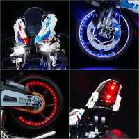 BB LED Lighting Set for LEGO&reg; 42130 BMW Motorcycle M1000 RR incl. remote control