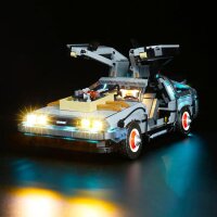 BB Set di illuminazione a LED per LEGO&reg; 10300 Ritorno al futuro - DeLorean - La macchina del tempo con telecomando