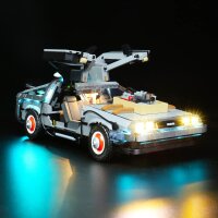 BB Set di illuminazione a LED per LEGO&reg; 10300 Ritorno al futuro - DeLorean - La macchina del tempo con telecomando