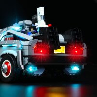 BB Set di illuminazione a LED per LEGO&reg; 10300 Ritorno al futuro - DeLorean - La macchina del tempo con telecomando