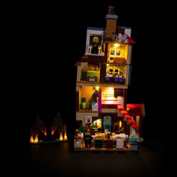 Les ensembles déclairage LEGO® 75980 Harr Potter - Lattaque du Terrier des Weasley