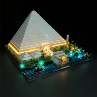 BB LED Lighting Set for LEGO&reg; 21058 Cheops Pyramid including remote control