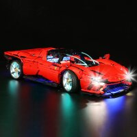 BB LED Beleuchtungs-Set f&uuml;r LEGO&reg; 42143 Ferrari...