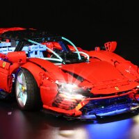 BB Kit d&eacute;clairage LED pour LEGO&reg; 42143 Ferrari Daytona SP3 avec t&eacute;l&eacute;commande