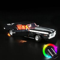 BB LED Beleuchtungs-Set f&uuml;r LEGO&reg; 10304 Chevrolet Camaro Z28 inkl. Fernbedienung