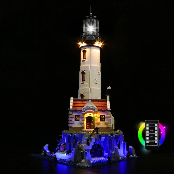 BB LED Lighting Set for LEGO&reg; 21335 Motorized Lighthouse including remote control