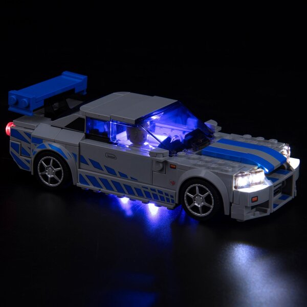BB LED Lighting Set for LEGO&reg; 76917 2 Fast 2 Furious - Nissan Skyline GT-R (R34)