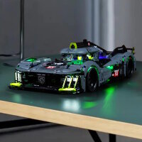 BB Kit d&eacute;clairage LED pour LEGO&reg; 42156 Peugeot 9x8 24H Le Mans Hybrid Hypercar avec t&eacute;l&eacute;commande