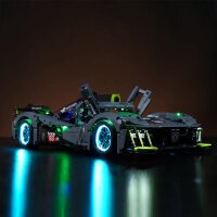 BB Kit d&eacute;clairage LED pour LEGO&reg; 42156 Peugeot 9x8 24H Le Mans Hybrid Hypercar avec t&eacute;l&eacute;commande