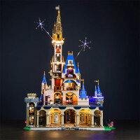 BB LED Beleuchtungs-Set f&uuml;r LEGO&reg; 43222 Disney Schloss inkl. Fernbedienung