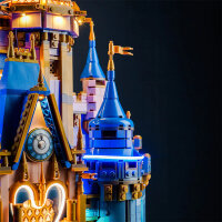 BB LED Beleuchtungs-Set f&uuml;r LEGO&reg; 43222 Disney Schloss inkl. Fernbedienung