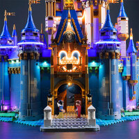 BB LED Beleuchtungs-Set f&uuml;r LEGO&reg; 43222 Disney Schloss inkl. Fernbedienung