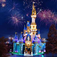 BB LED Beleuchtungs-Set f&uuml;r LEGO&reg; 43222 Disney Schloss inkl. Fernbedienung