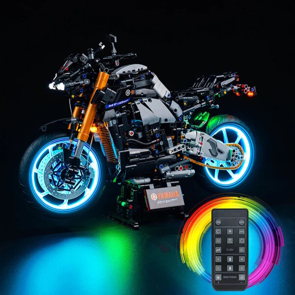 BB Kit d&eacute;clairage LED pour LEGO&reg; 42159 Yamaha MT-10 SP avec t&eacute;l&eacute;commande