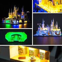 BB Kit d&eacute;clairage LED pour le ch&acirc;teau de Poudlard et ses jardins LEGO&reg; 76419 Harry Potter, avec t&eacute;l&eacute;commande incluse