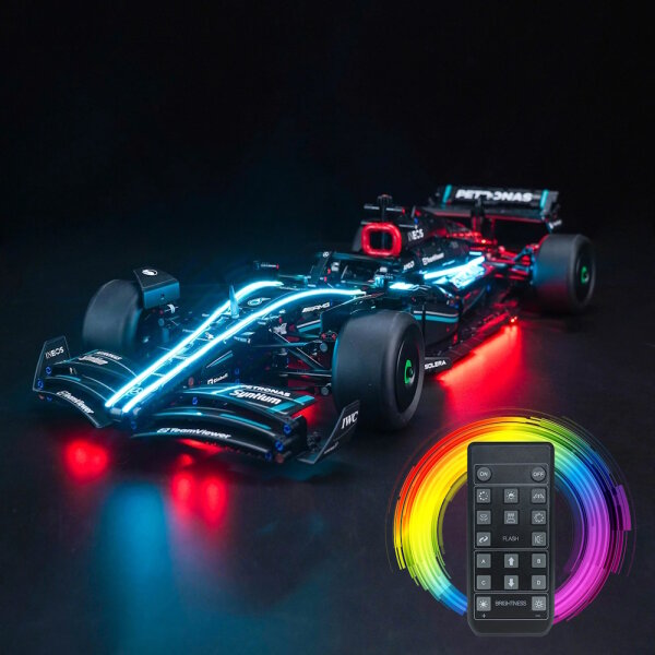BB Set di illuminazione a LED per LEGO&reg; 42171 Mercedes-AMG F1 W14 E Performance, incluso telecomando