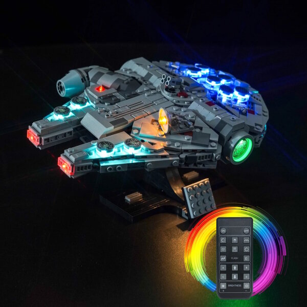 BB LED Lighting Set for LEGO&reg; 75375 Star Wars - Millennium Falcon including remote control