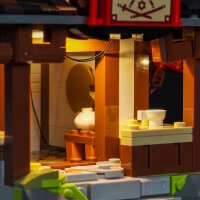 BB Kit d&eacute;clairage LED pour LEGO&reg; 71858 NINJAGO 15e anniversaire de la Forge des quatre armes avec t&eacute;l&eacute;commande